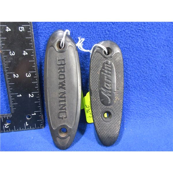 2 Butt Plates - Marlin 2 3/4" C/C, Browning 3 7/8 C/C
