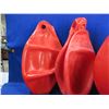 Image 2 : 2 Red Boat Anchor Buoys/ Dock Bumpers - Approx. 20" x 15"