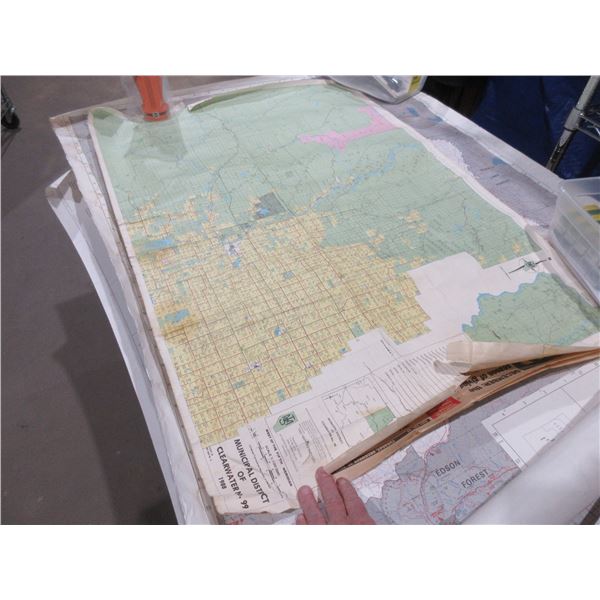 3 Maps - Whitecourt Forest, Grande Prairie Forest, Clearwater