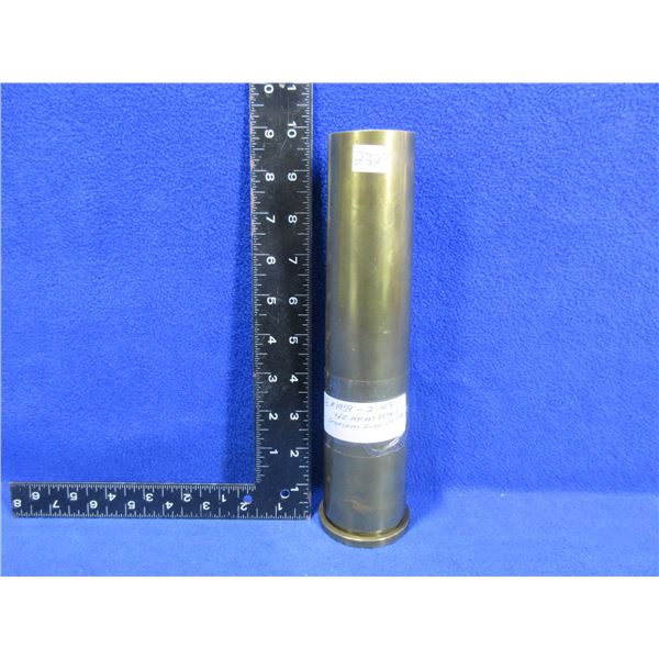 40MM Brass Shell Casing - Marked "40MM MK1 Lot No. 1959 2-43"