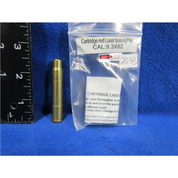 NEW - 9.3X62 Cartridge Red Laser Bore Sight with Batteries