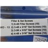 Image 2 : Lot of 40 Assorted Filler and Set Screws