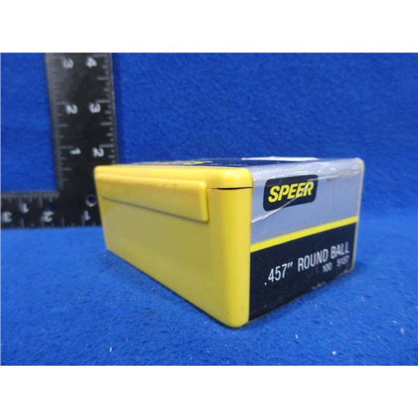 .457" Round Ball Speer Bullets - Sealed Box of 100