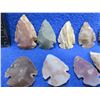 Image 3 : 10 Arrowheads - Approx. 1" to 1 1/2" Length