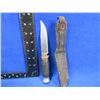 Image 2 : Vintage Fixed Blade Knife with Leather Sheath