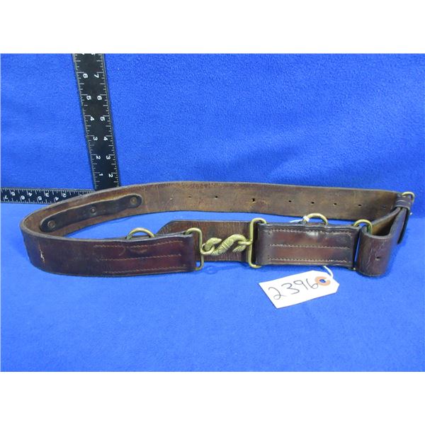 Rare WWI Canadian Snake Buckle Military Belt