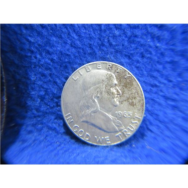1963 USA "Franklin Half Dollar" - .900 Silver, 12.5 Grams