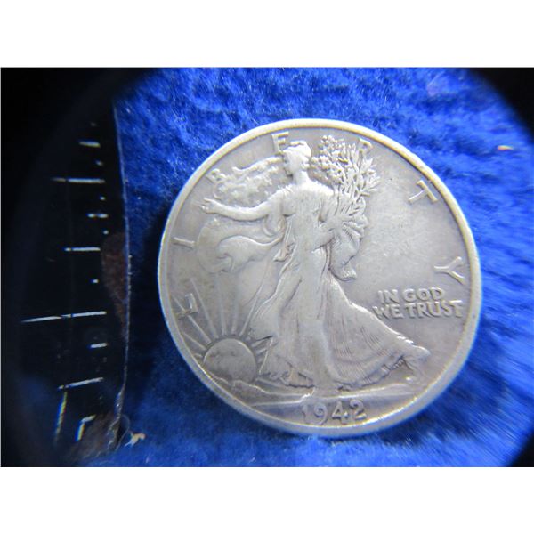 1942 USA "Walking Liberty Half Dollar" - .900 Silver