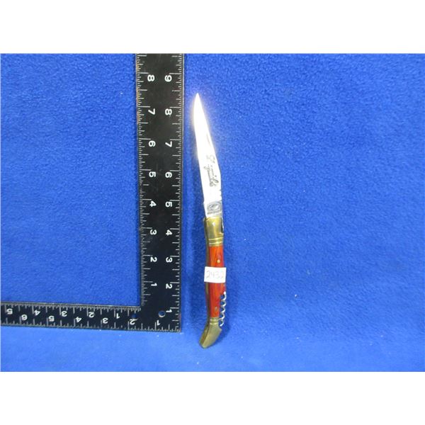 Vintage Laguiole 440-668CC Folding Blade Knife