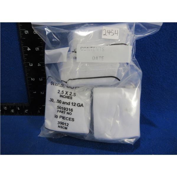 NEW - Cotton Swabs - 2.5" x 2.5" - 6 Packs of 50