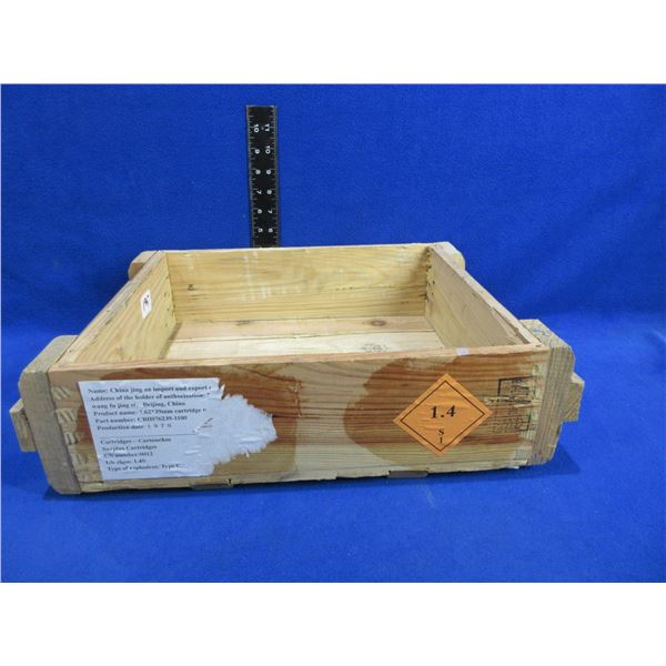Wood Ammo Box - 16" x 13" x 4 1/2"