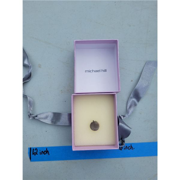 925 Sterling Silver Michael Hill Pendant Disk