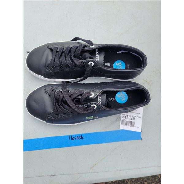 Lacoste Black Shoes Sz 3.5