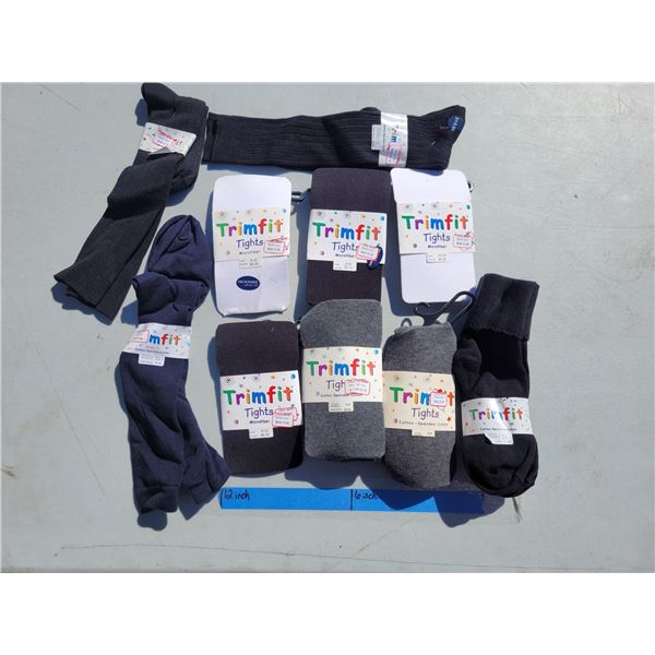 Lot of Tights, Socks - Various Sizes