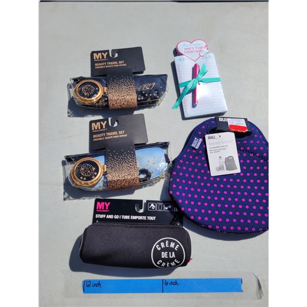 Travel Lot - 2x My Tagalongs Travel Set Stuff And Go; Built Mini Snack Tote +