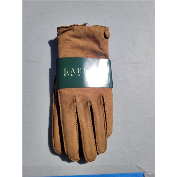 Ralph Lauren Camel Leather Gloves - Unknown