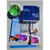 Image 1 : Kitchen Lot - 2x Fruit Infuser; Aroroc Kitchen Glass Set +1; Bowls, Mustache Ice Cube Mold