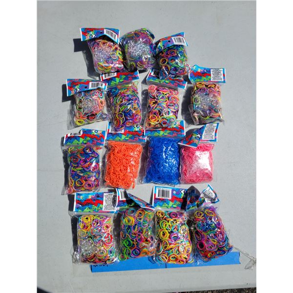 Large Rainbow Loom Band Lot