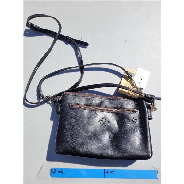Patricia Nash Black Leather Bag with Dust Cover