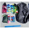 Image 1 : Swimmeres Lot - Water Googles, Lock, Water Bottles, Trespass Bag