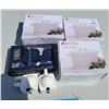 Image 1 : Kitchen Lot 2x David & Lily Mini Teapots, 3x Heavy Casserole Dish, Bread & Butter Forks