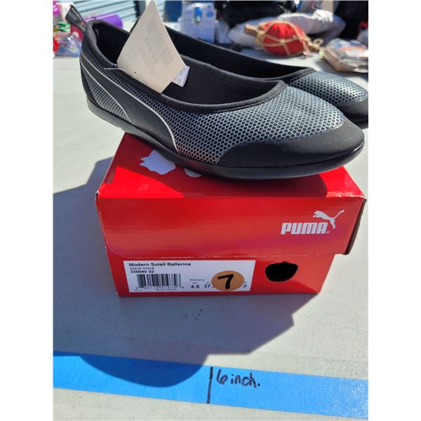 Puma Modern soleil Ballerina Black Shoes - Sz 7