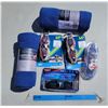 Image 1 : Swimmers Lot - 4x Water Goggles, 2 Adventure Towels