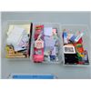 Image 3 : Lot of 3 Stackable Stationary Containers with Contents