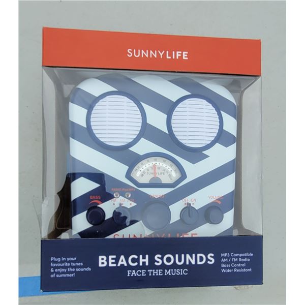 Sunny Life Beach Sounds AM/FM Radio + MP3 Player