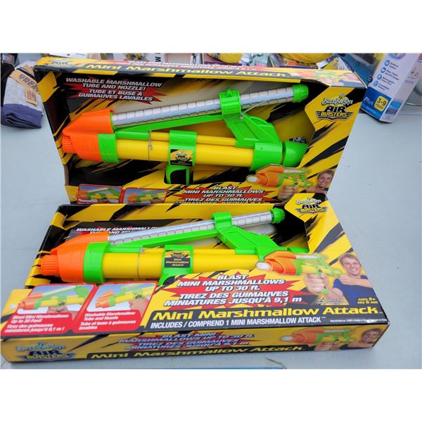 Lot of 2 air Blasters Mini Marshmallow Attack