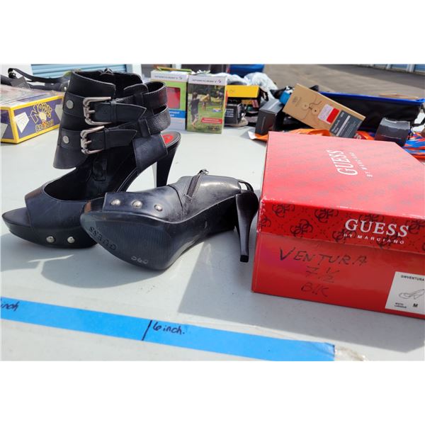 Guess Black High Heel Booties - Sz 7