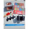Image 2 : Misc Holiday Lot - Glass Polish Ornament, Wrapping Paper Book, Cast Iron Votice Candle Holder +