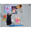 Image 1 : Misc Lot - 2x Games, Luggage Tag, Jewellery, Wooden Trinket Box +