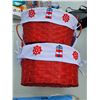 Image 1 : Lot of 3 Red Nesting Toy Baskets