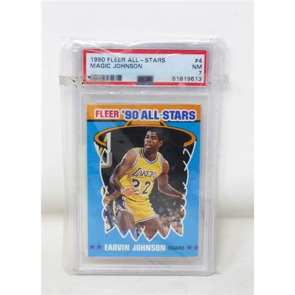 1990 FLEER MAGIC JOHNSON PSA 7