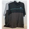 Image 1 : 2 MENS L UNDER ARMOUR GOLF SHIRTS