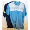 Image 1 : 2 MENS L ADIDAS GOLF SHIRTS