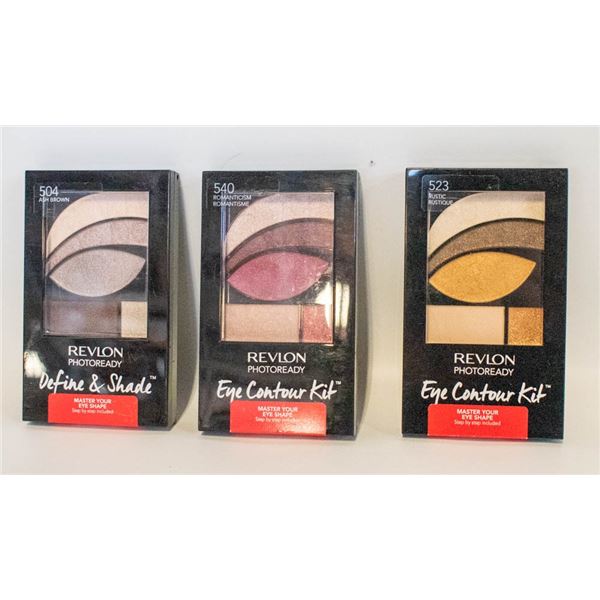 (3) REVLON PHOTOREADY EYE CONTOUR KITS