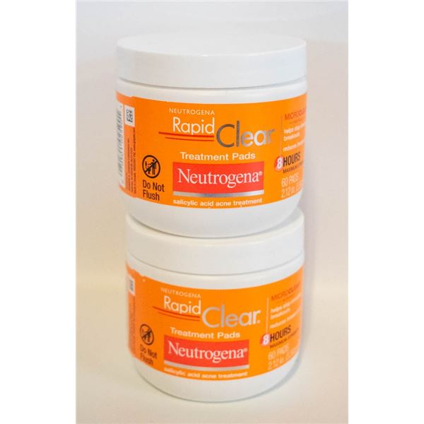 (2) NEUTROGENA TREATMENT PADS SALICYLIC ACID
