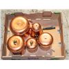 Image 1 : SET OF 5 COPPER CONTAINERS
