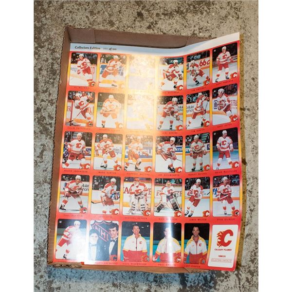 IGA PROMOTIONAL - UNCUT SHEET CALGARY FLAMES