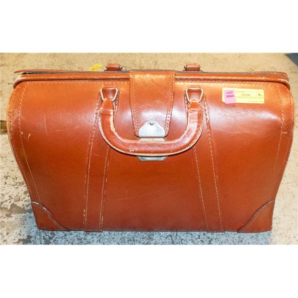 VINTAGE SMS ENGLAND LEATHER ATTACHE