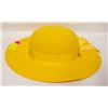 Image 1 : VINTAGE WOMENS YELLOW WIDE BRIM