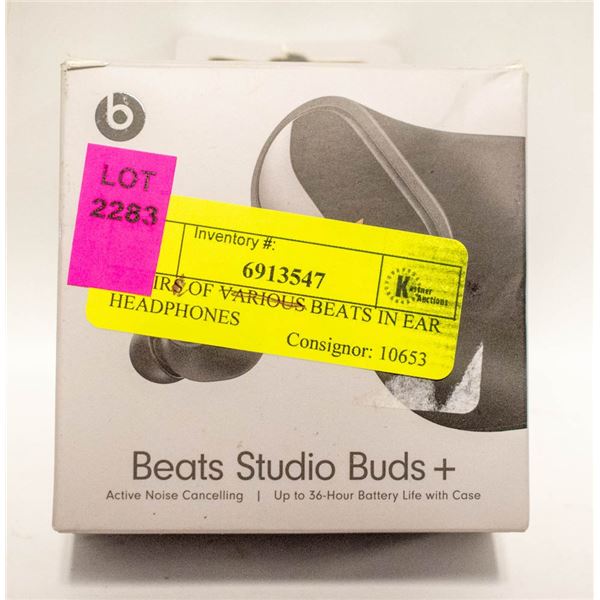 PAIR OF BEATS IN EAR HEADPHONES