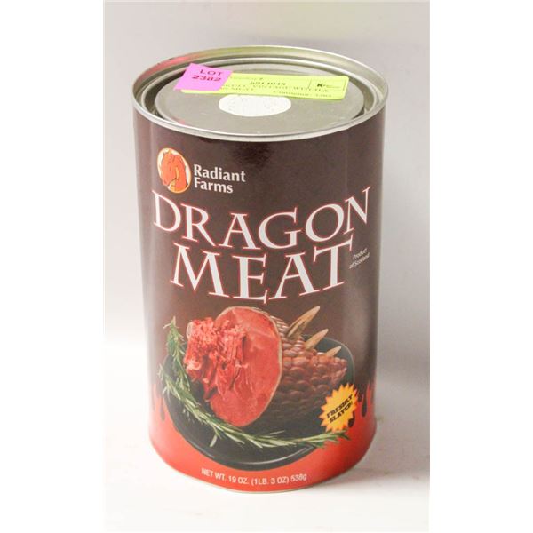 NOVELTY DRAGON MEAT IN A CAN *EMPTY CONTENTS*