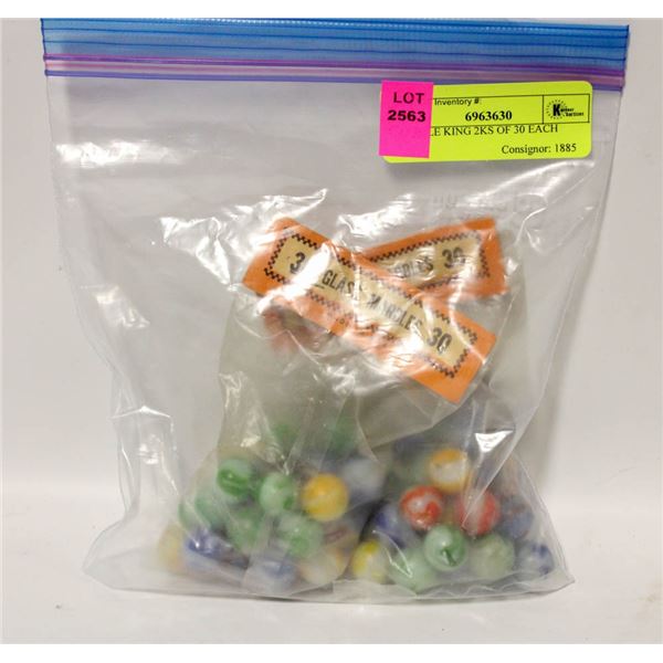 2 MARBLE KING 30PC MARBLES