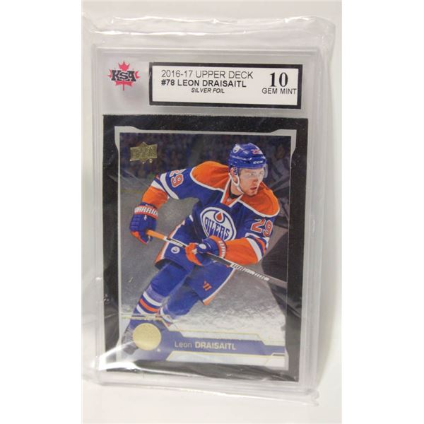 LEON DRAISAITL KSA 10 GEM MINT 2016-17 UD