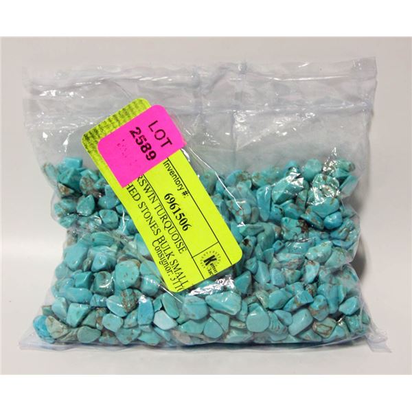 236G ARSWIN TURQUOISE CRUSHED STONES BULK SMALL