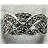 Image 1 : BZ2286-42D SILVER MARCASITE RING