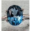Image 1 : BZ2286-23D SILVER TOPAZS RING